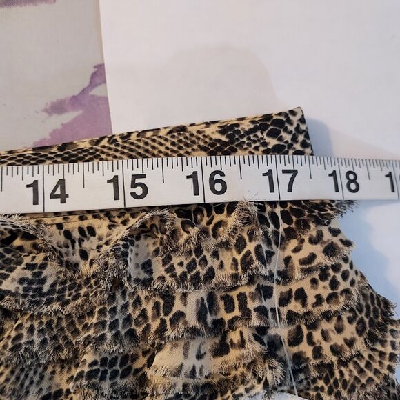 MICHAEL Michael Kors Womens size 12 Snake Print Tiered Ruffled Skirt NWT - Picture 10 of 11